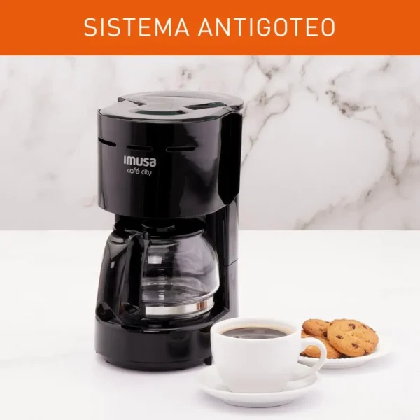 Cafetera de filtro Café City IMUSA 6 Tazas Negro - Image 3