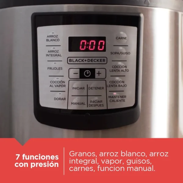 Olla Arrocera BLACK & DECKER 5.7 Gris - Image 2