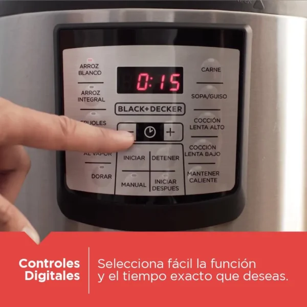 Olla Arrocera BLACK & DECKER 5.7 Gris - Image 4
