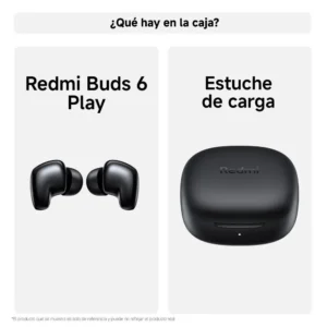 Audifonos XIAOMI Redmi Buds 6 Play Inalámbricos Negro