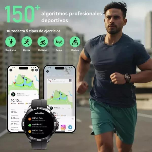 Reloj Smartwatch Kieslect Actor Leading Gps 1.6In Amoled Bt - Image 3