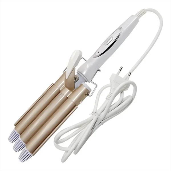 Rizador Ondulador Pinza Para Cabello En Bucle 3 Tubos Pro - Image 3