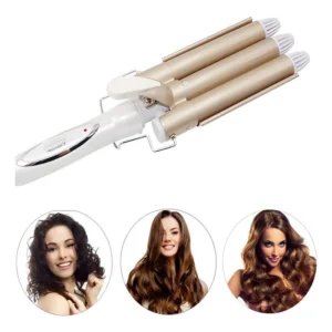 Rizador Ondulador Pinza Para Cabello En Bucle 3 Tubos Pro