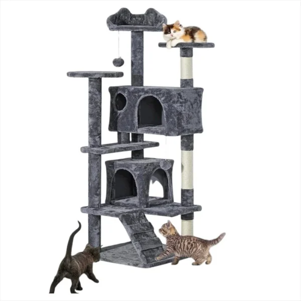 Gimnasio Para Gatos Multifuncional De Lujo Descanso Y Rascado - Image 4