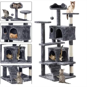 Gimnasio Para Gatos Multifuncional De Lujo Descanso Y Rascado