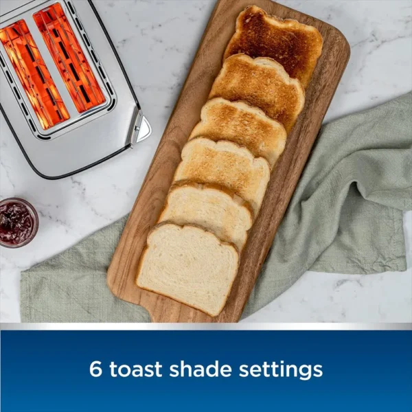 Tostadora De 2 Rebanadas Oster Pantalla Táctil Con Tecnología De Toque Fácil Y Temporizador De Cuenta Regresiva - Image 3